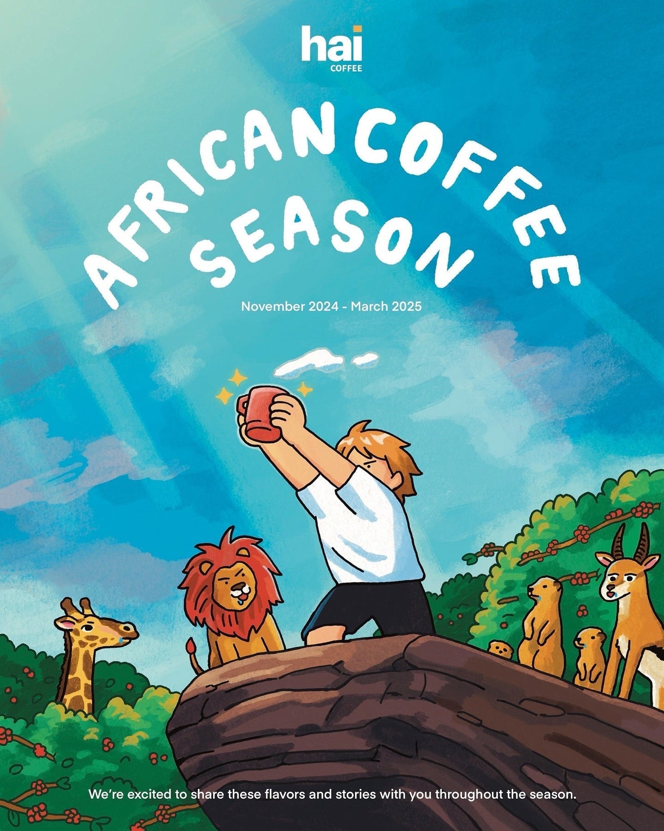 🌍✨ Get ready for a taste adventure as we welcome the Africa Season at HAI Coffee Roaster! 🎉