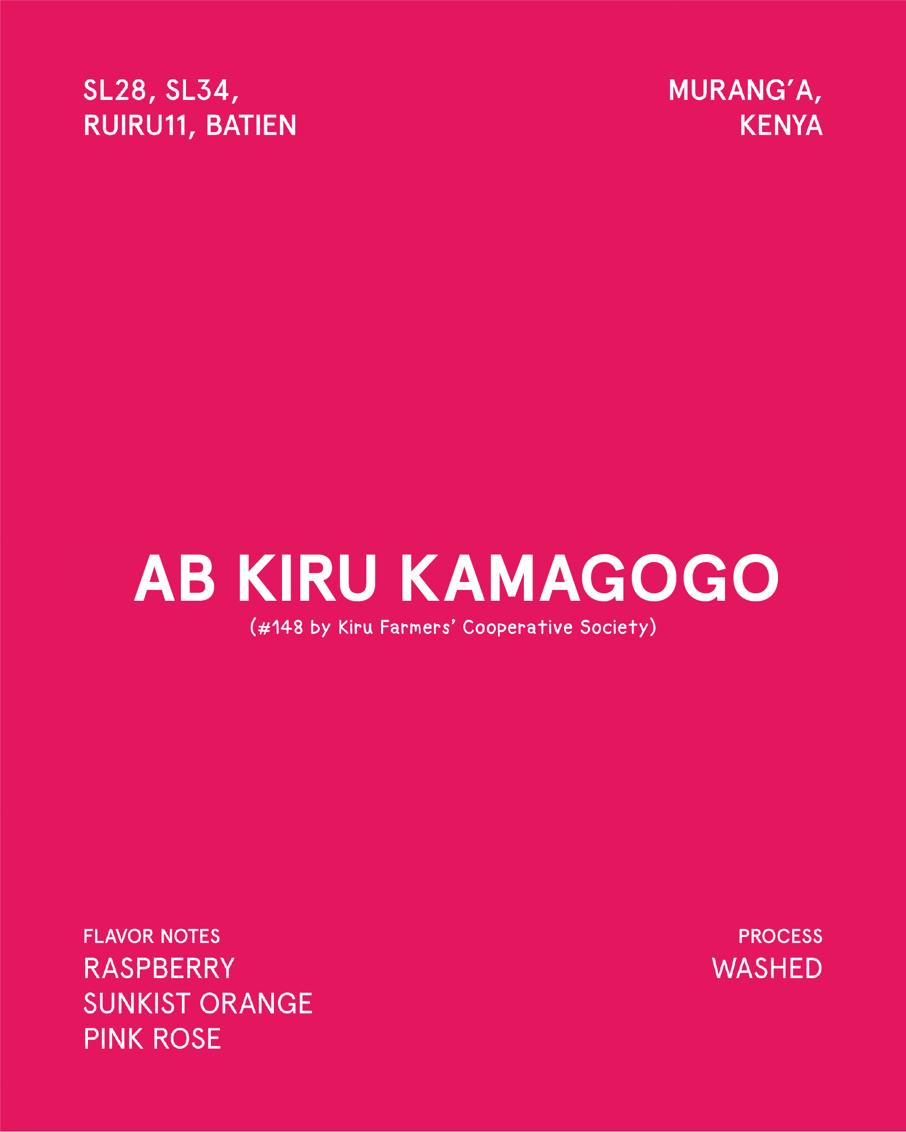 AB Kiru Kamagogo #148, Kenya