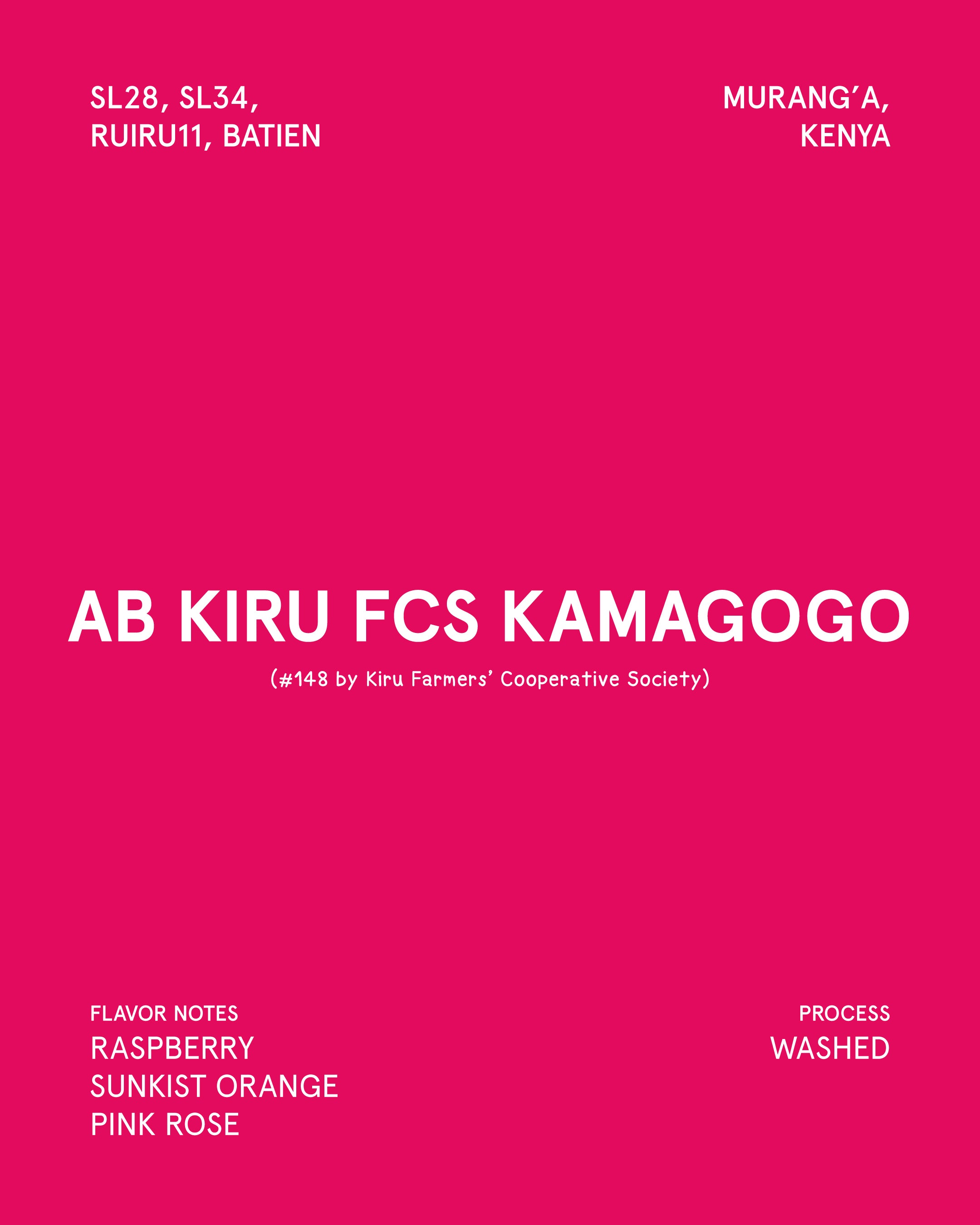 AB Kiru FCS Kamagogo #148, Kenya
