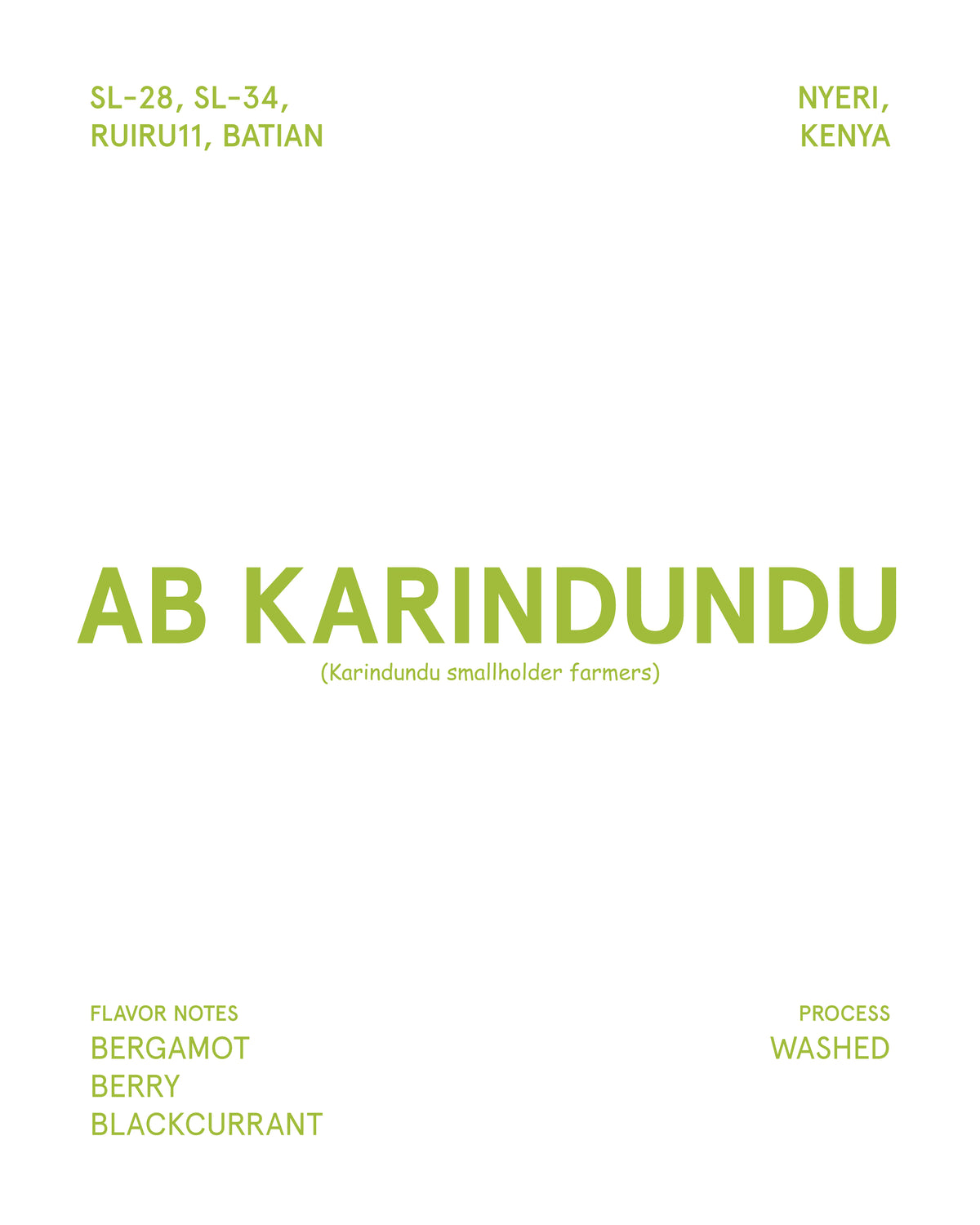 AB Karindundu, Kenya (Medium Roasted)
