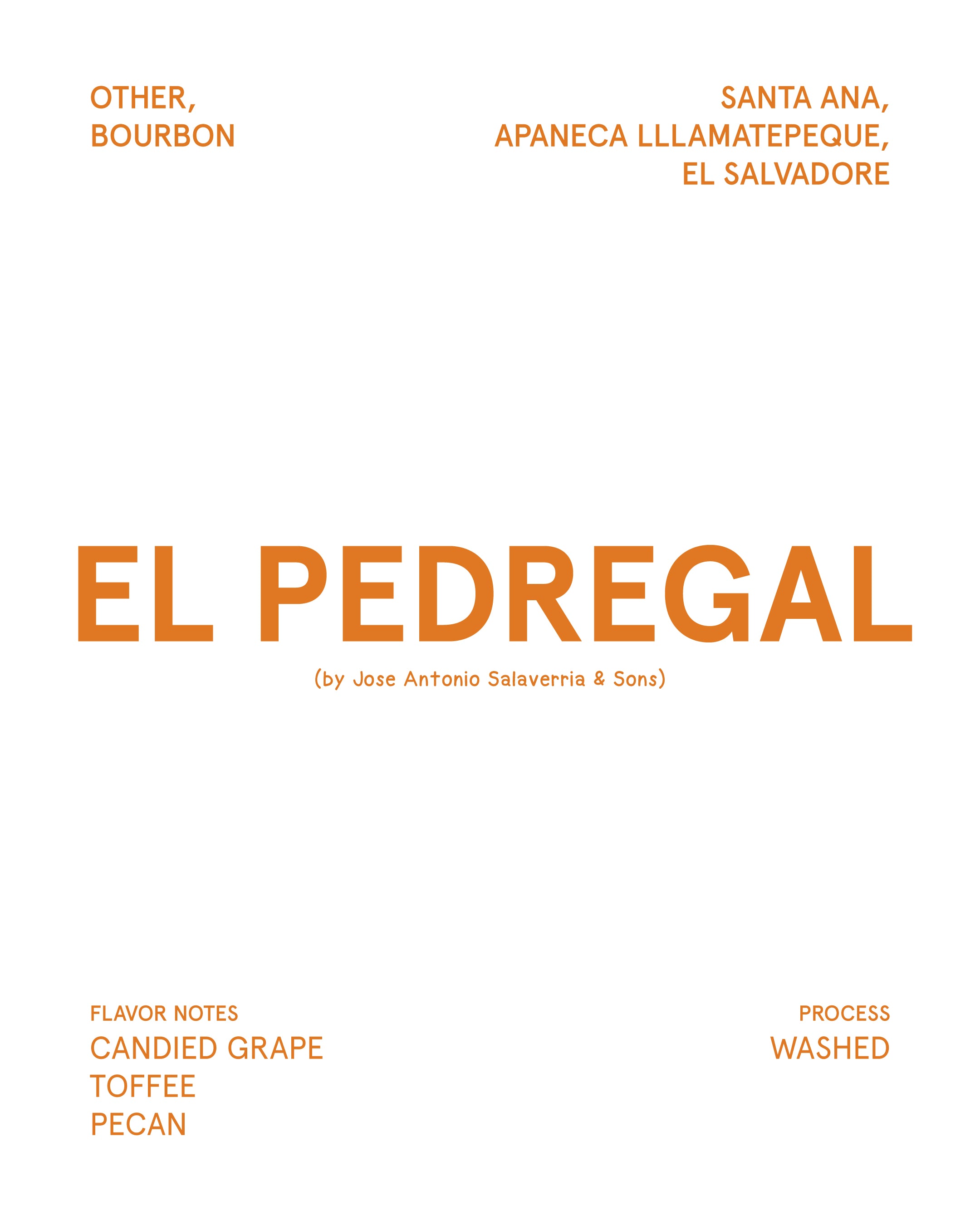 El Pedregal El Salvadore (Medium Roast)
