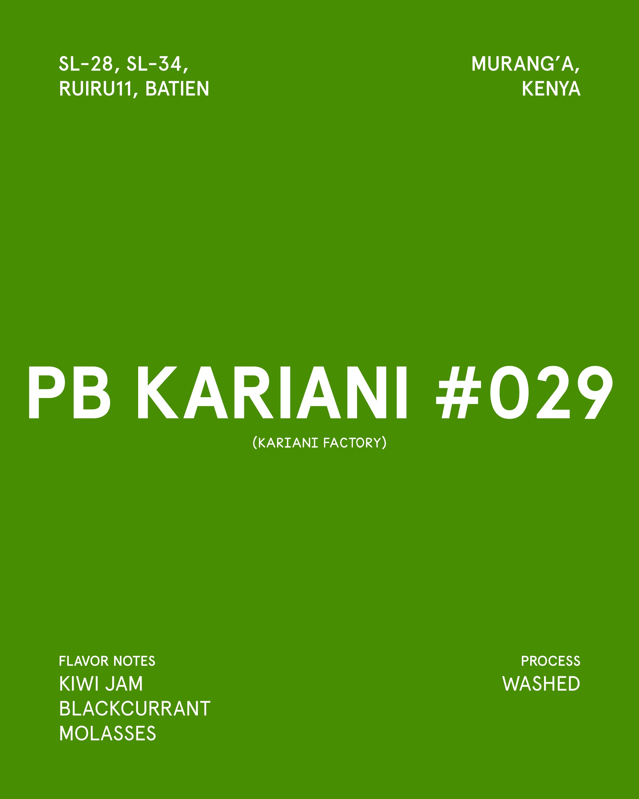 PB Kariani #029 Kenya