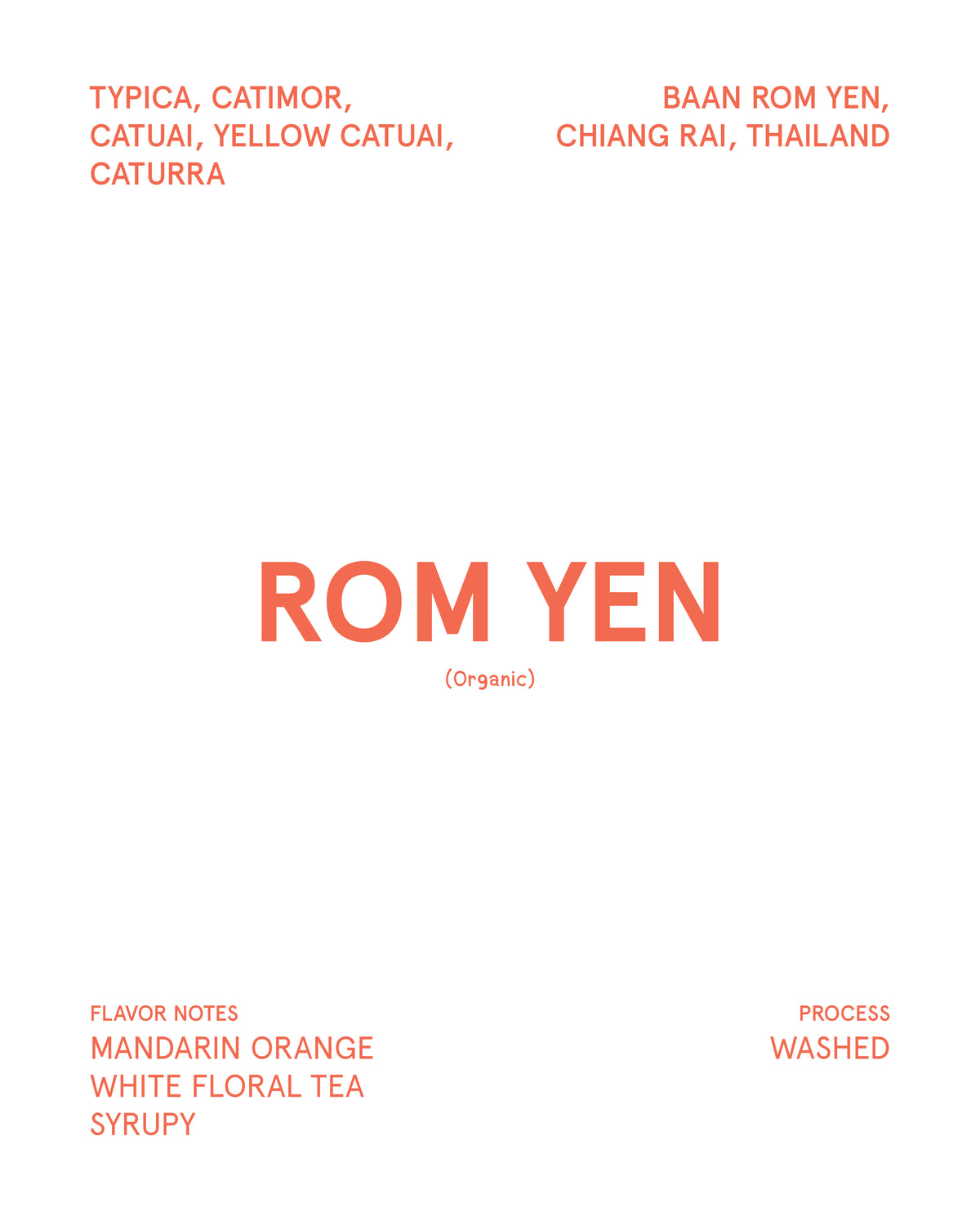 Rom Yen, Thailand (Medium Roast)